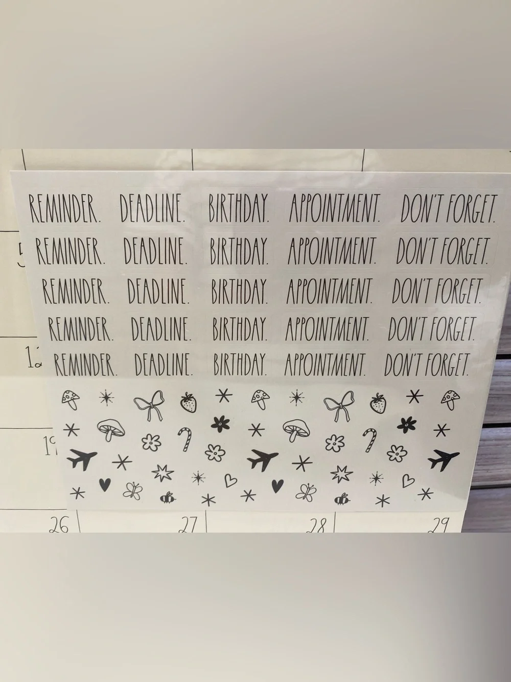 Rae Dunn ❤️2027 17-Month Desk Blotter Calendar/Planner “Flower”  New